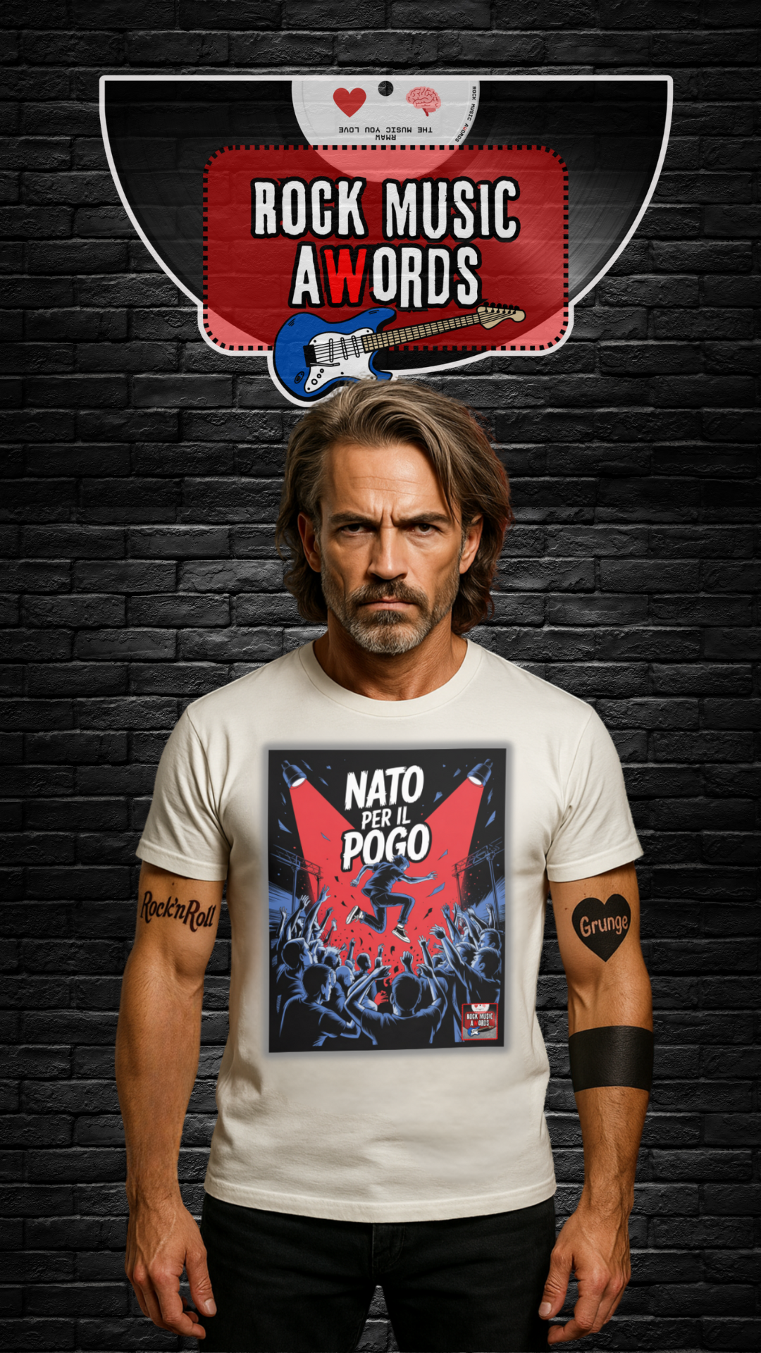🤘 T-Shirt Unisex Classica | Slogan Collection – Nato per il Pogo