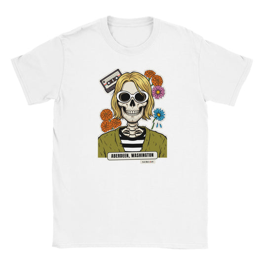 T-shirt bianca con la calavera Aberdeen