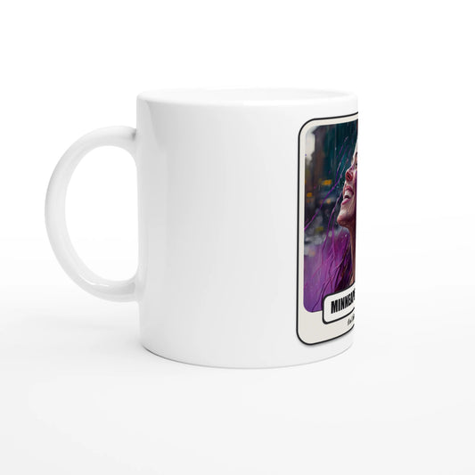 Tazza con la stampa Rock Art «Purple Rain»: foto d'ambiente
