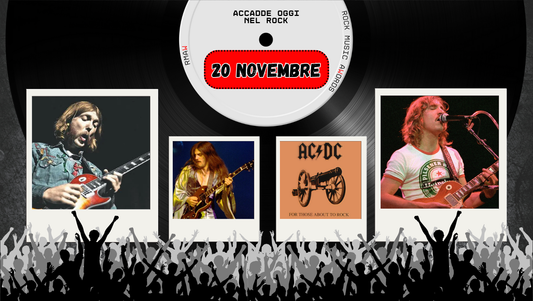 Il Calendario del Rock "Accadde Oggi" 20 Novembre