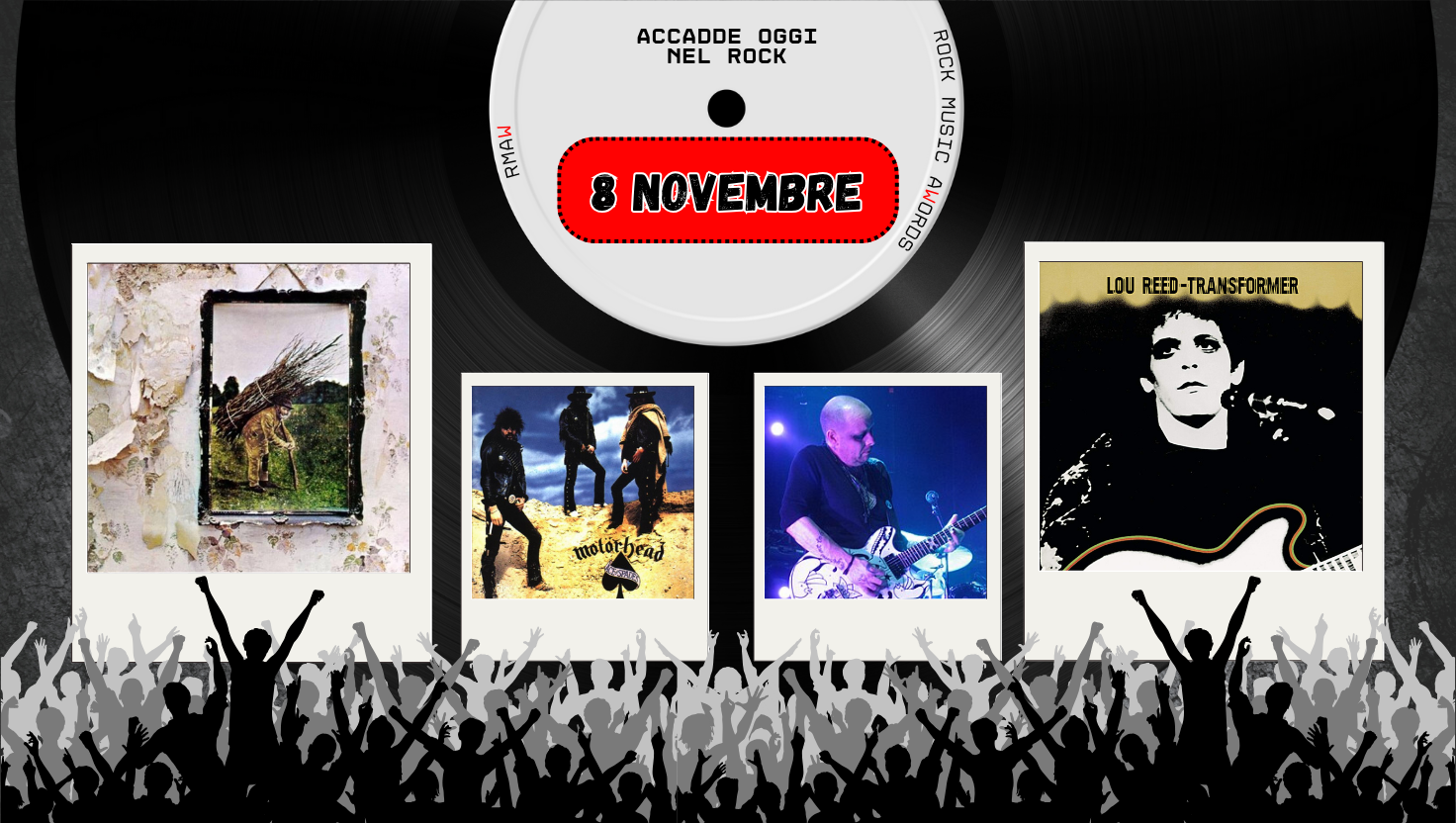 8 NOVEMBRE – Zeppelin IV, Transformer e Ace of Spades – Rock Music ...