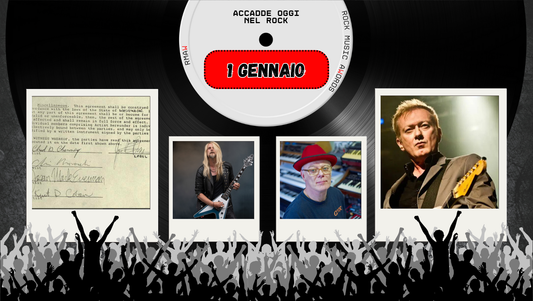 Il Calendario del Rock "Accadde Oggi" 1 Gennaio