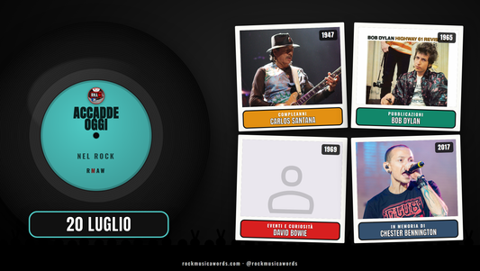 Accadde Oggi nel Rock 20 luglio