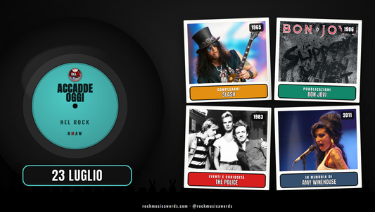 Accadde Oggi nel Rock 23 luglio