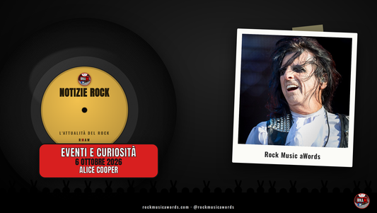 Notizie Rock: Alice Cooper, 6 ottobre 2026
