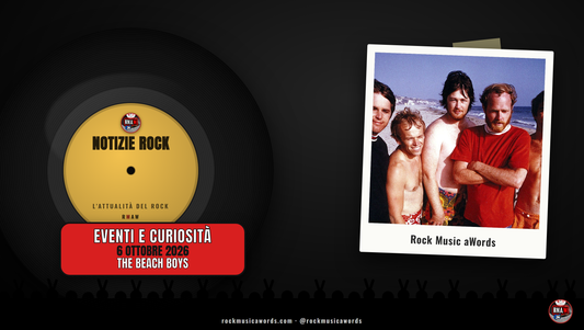 Copertina Notizie Rock: The Beach Boys, 6 ottobre 2026