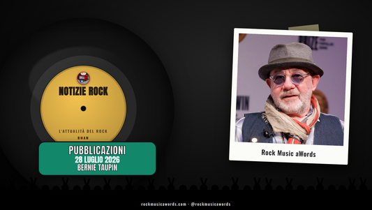Bernie Taupin ritratto - Notizie Rock, 28 luglio 2026