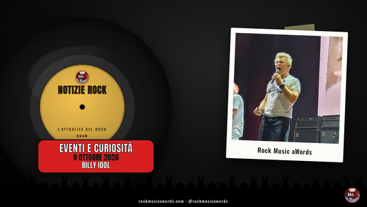 Billy Idol dal vivo: Los Angeles gli dedica il Billy Idol Day il 13 novembre 2026