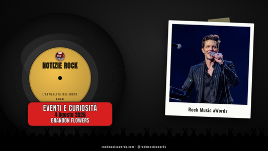 Brandon Flowers, cantante dei Killers, in concerto