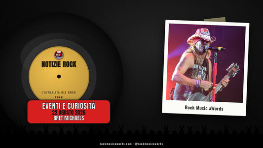 Bret Michaels dei Poison - Notizie Rock RMAW, 22 agosto 2026