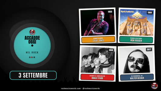 Accadde Oggi nel Rock - 3 settembre: Steve Jones, Iron Maiden, Ringo Starr, Walter Becker