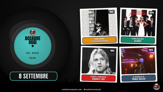 Accadde Oggi nel Rock - 8 settembre: Pigpen McKernan, Blondie, Kurt Cobain, Prince Buster