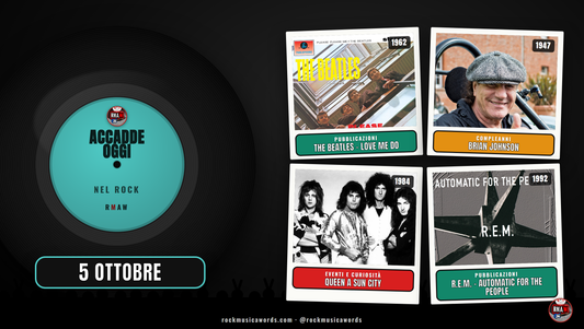 Accadde Oggi nel Rock - 5 ottobre