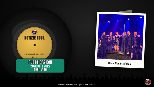 Nightwish — The Greatest 30 Years On Earth, notizia RMAW del 28 agosto 2026