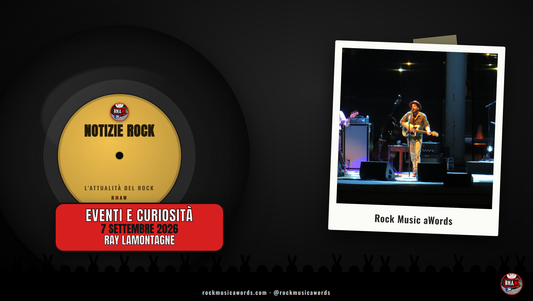 Copertina RMAW Notizie Rock: Ray LaMontagne, 7 settembre 2026