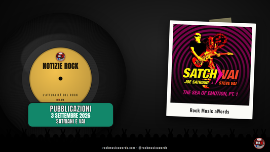 SatchVai, The Sea of Emotion: notizie rock del 3 settembre 2026
