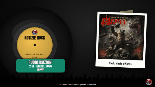 La copertina di «Gods Of Thunder», venticinquesimo album in studio dei Saxon