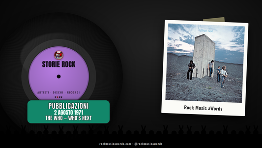 Storie Rock THE WHO — WHO'S NEXT
