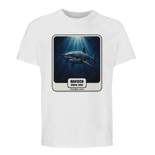 T-shirt premium Rock Art «Haifisch» (Berlin, 2009), colore Bianco
