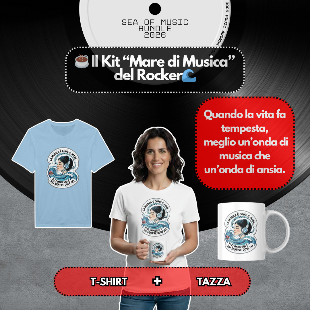 Kit Mare di Musica – T-Shirt + Tazza [IT]