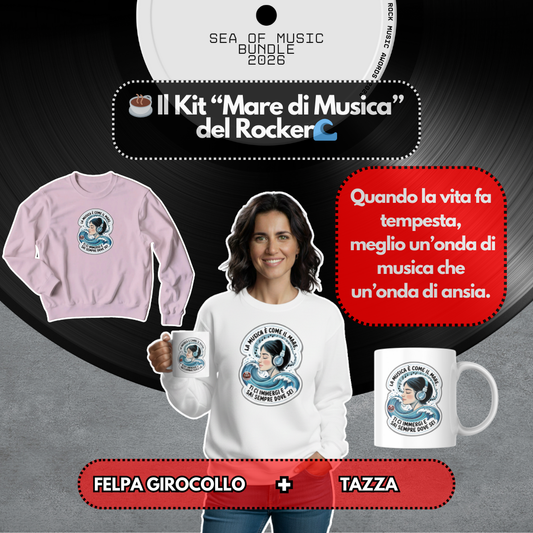 Kit Mare di Musica – Felpa Girocollo + Tazza [IT]