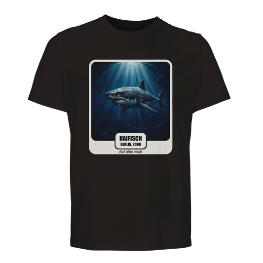 T-shirt premium Rock Art «Haifisch» (Berlin, 2009), colore Nero