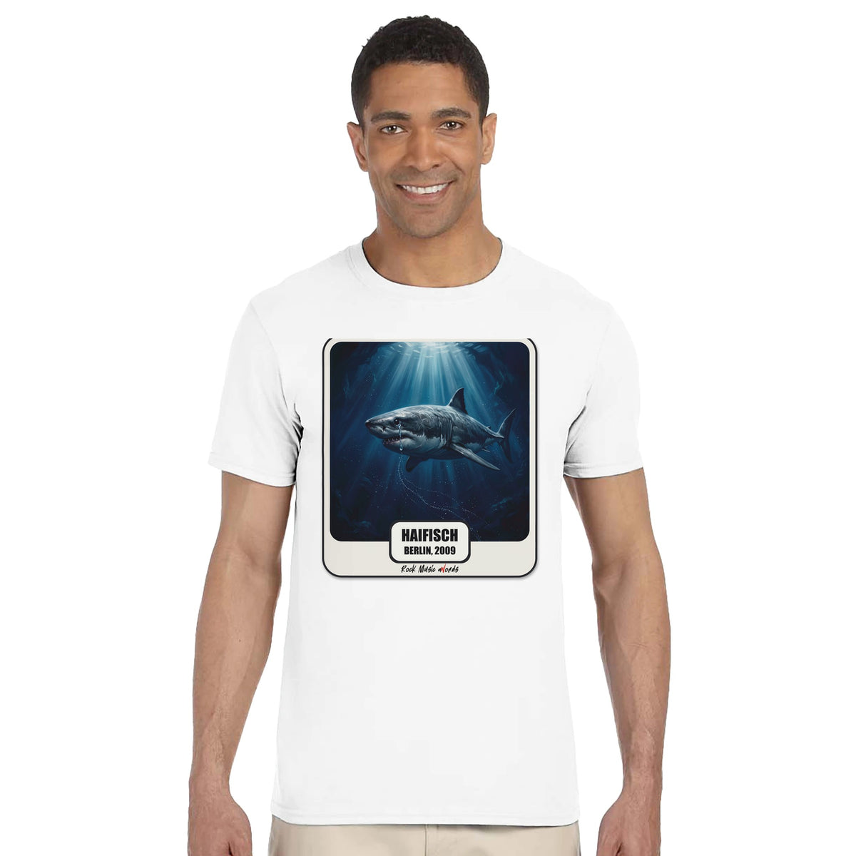 T-shirt Rock Art «Haifisch» (Berlin, 2009), foto d'ambiente