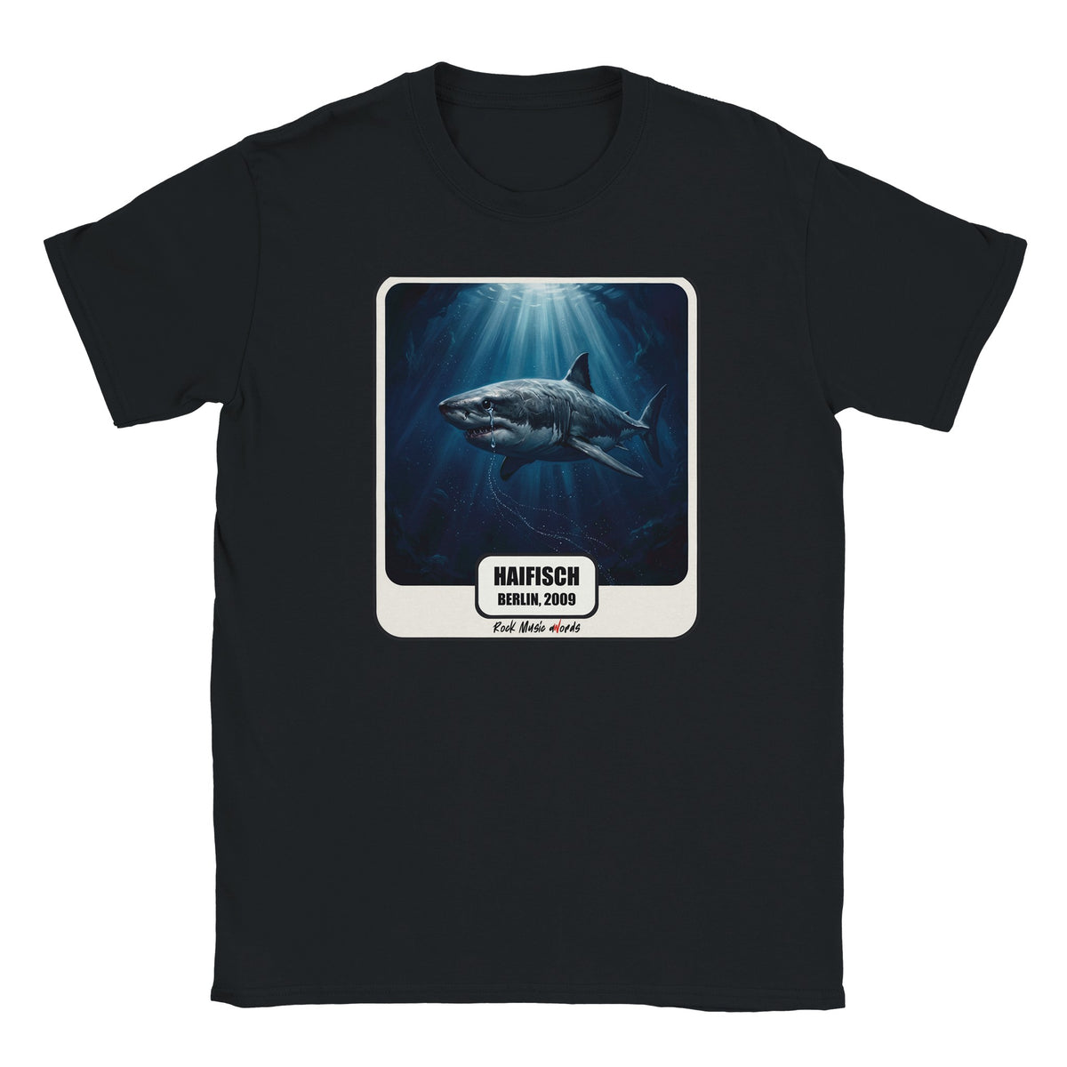 T-shirt Rock Art «Haifisch» (Berlin, 2009), colore Nero