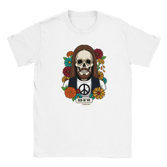 T-shirt bianca con la calavera Bed-In '69