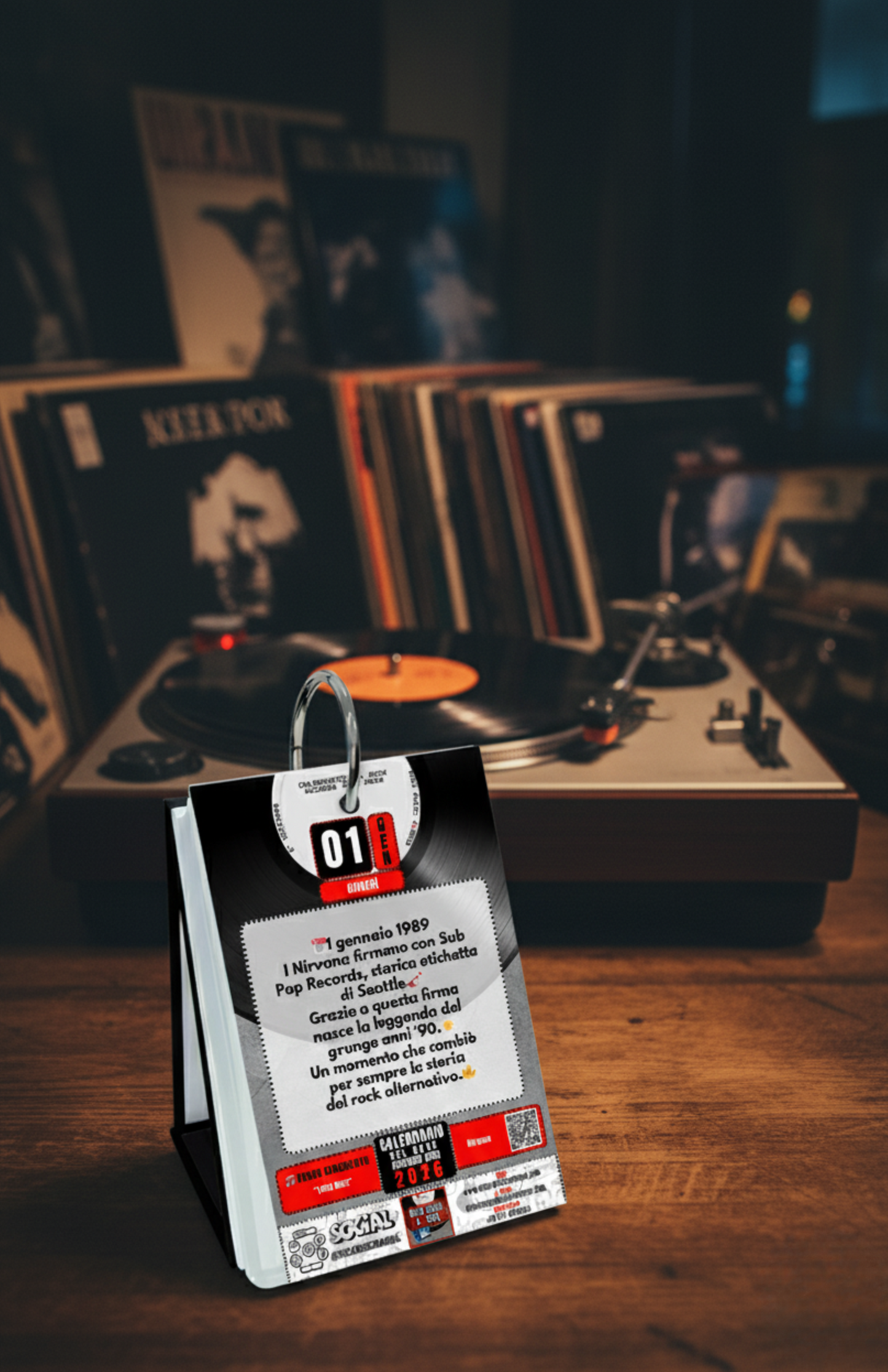 Calendario del Rock 2026 – 2^Edizione da Collezione con QR Code