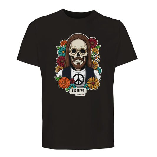 T-shirt Premium nera con la calavera Bed-In '69