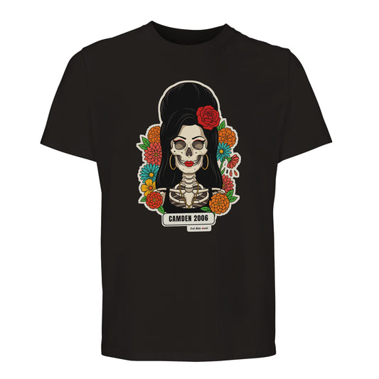 T-shirt Premium nera con la calavera Camden 2006