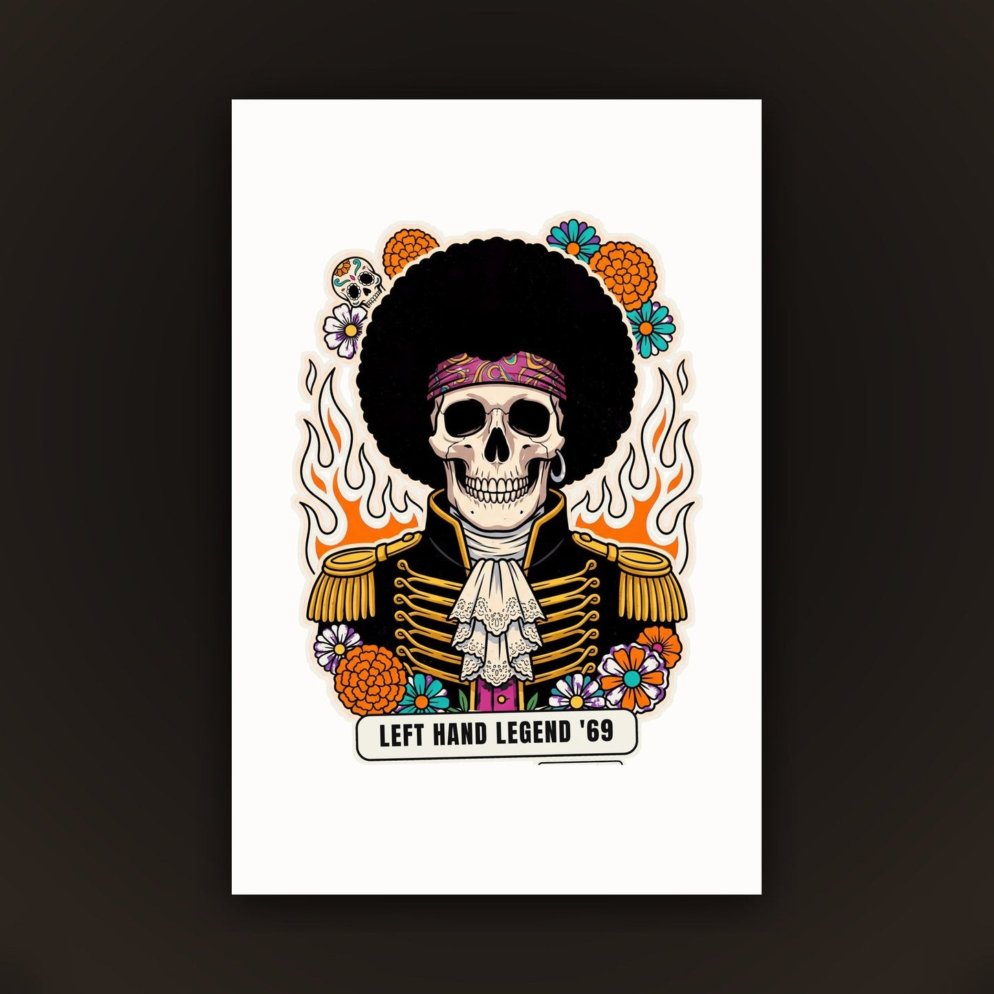 Calavera Left Hand Legend, card 10 x 15 nel portafoto