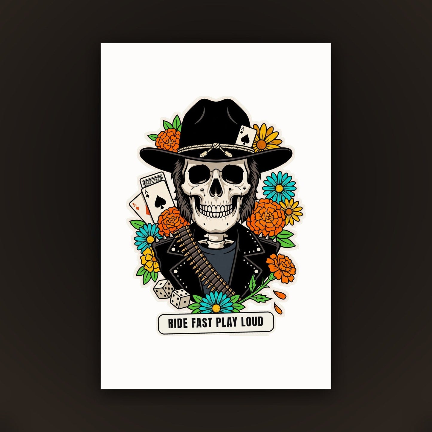 Calavera Ride Fast Play Loud nel portafoto