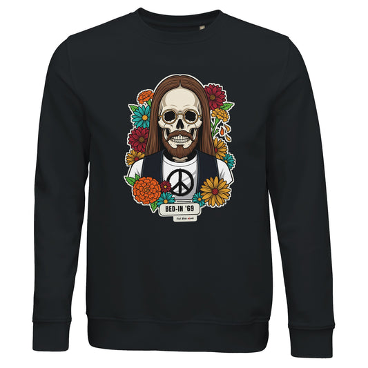 Felpa biologica con la calavera Bed-In '69 – Calaveras del Rock