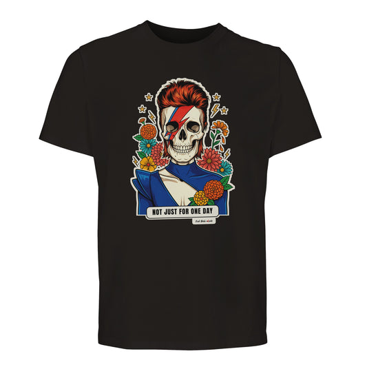 T-shirt Premium nera con la calavera Not Just For One Day