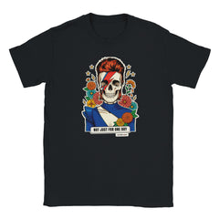 T-shirt nera con la calavera Not Just For One Day