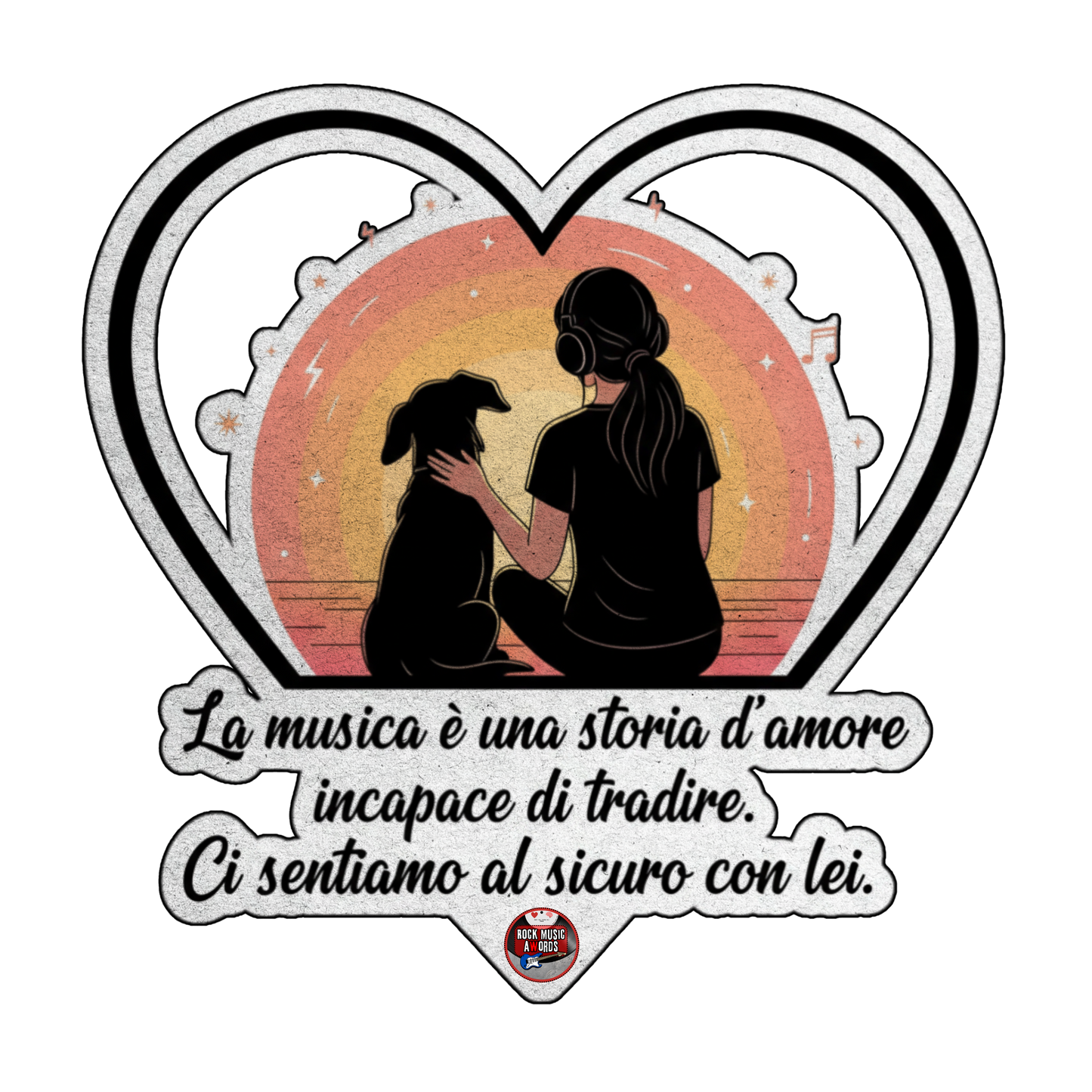 Kit Storia d'Amore Rock - Felpa con Cappuccio + Tazza  [IT]