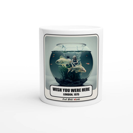 Tazza con la stampa Rock Art «Wish You Were Here»
