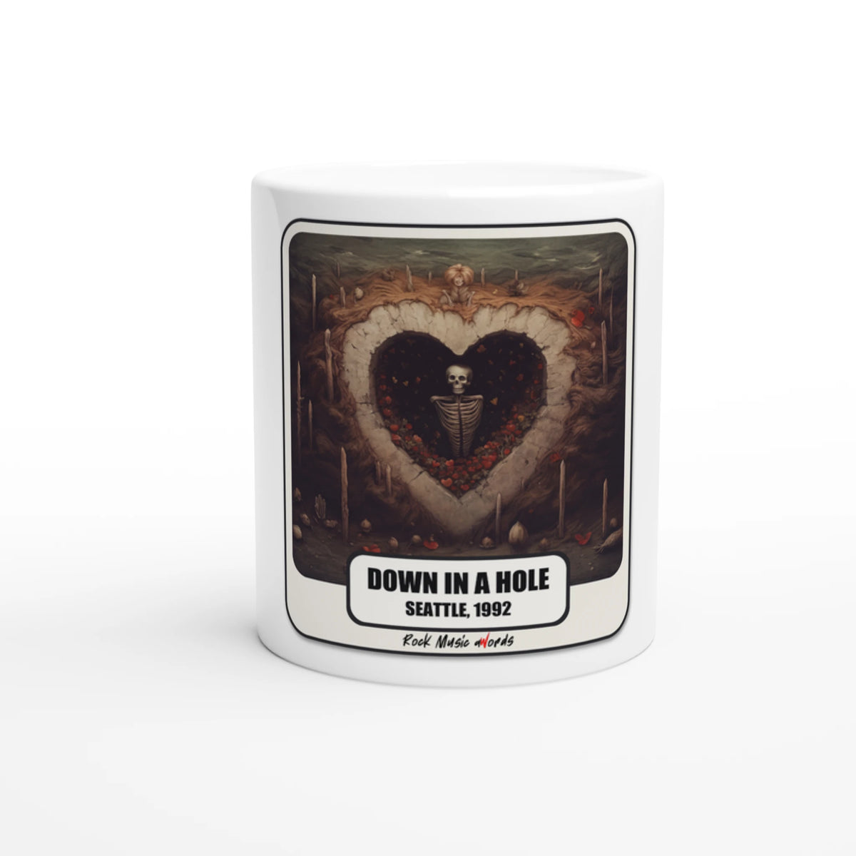 Tazza  con la stampa Rock Art «Down in a Hole»