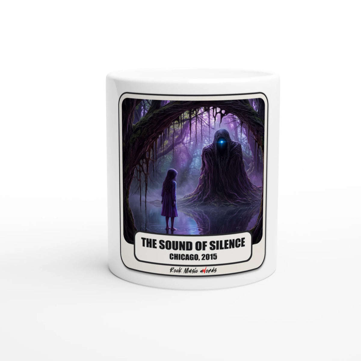 Tazza  con la stampa Rock Art «The Sound of Silence»