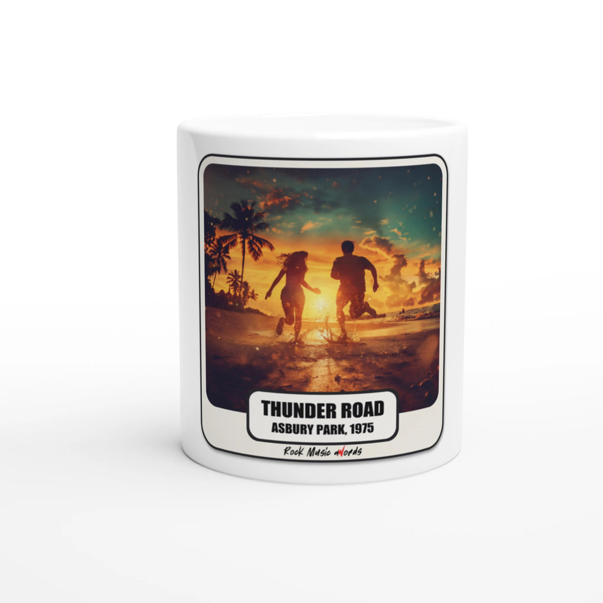 Tazza  con la stampa Rock Art «Thunder Road»